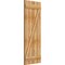 Ekena Millwork Joined Board-n-Batten Shutters w/Z-Bar, Rough Sawn Western Red Cedar, 21 1/2W x 57H, PR RBJ06Z21X057RWR - alternate 2
